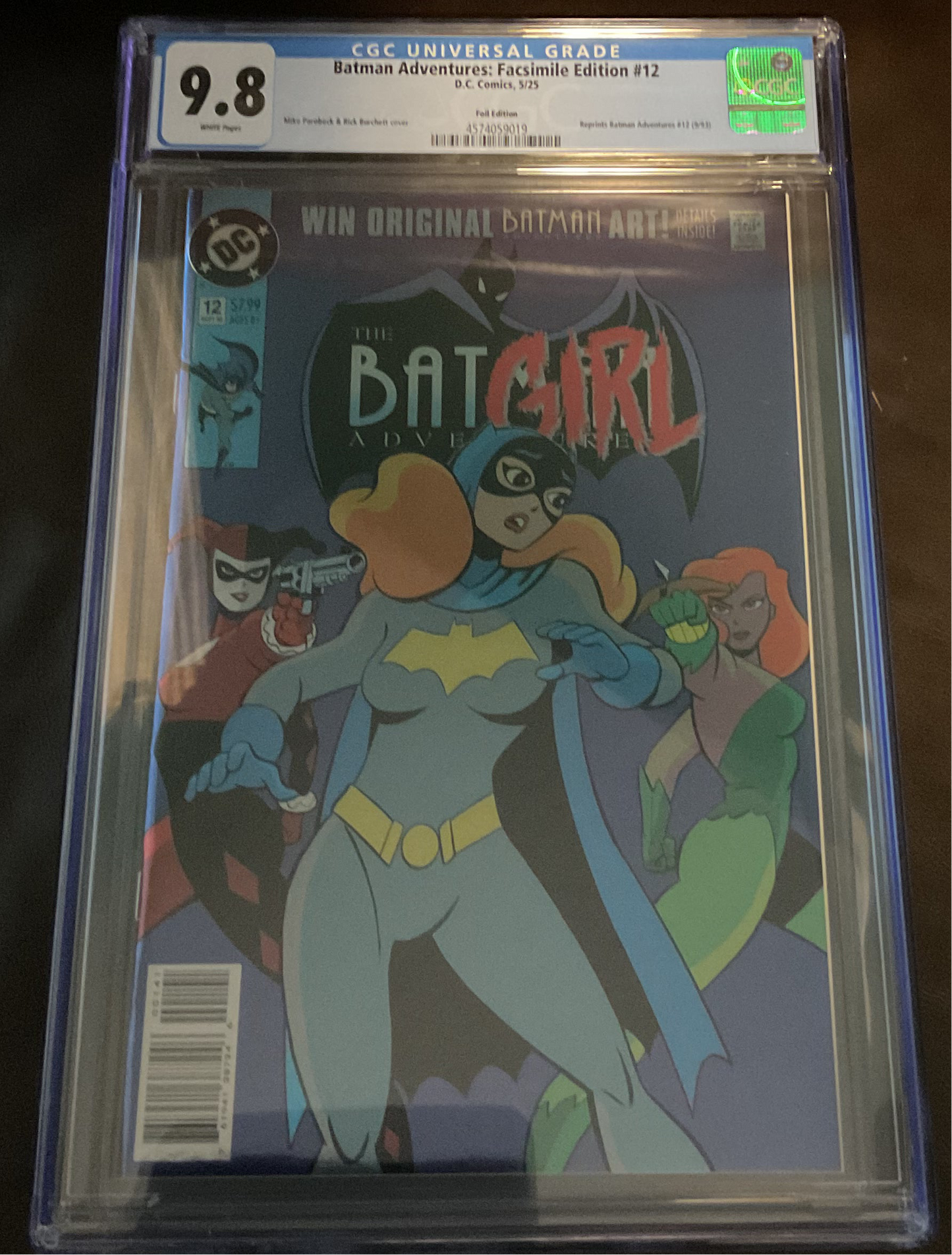 Batman Adventures #12 Facsimile Edition Parobeck & Burchett Foil Variant CGC 9.8