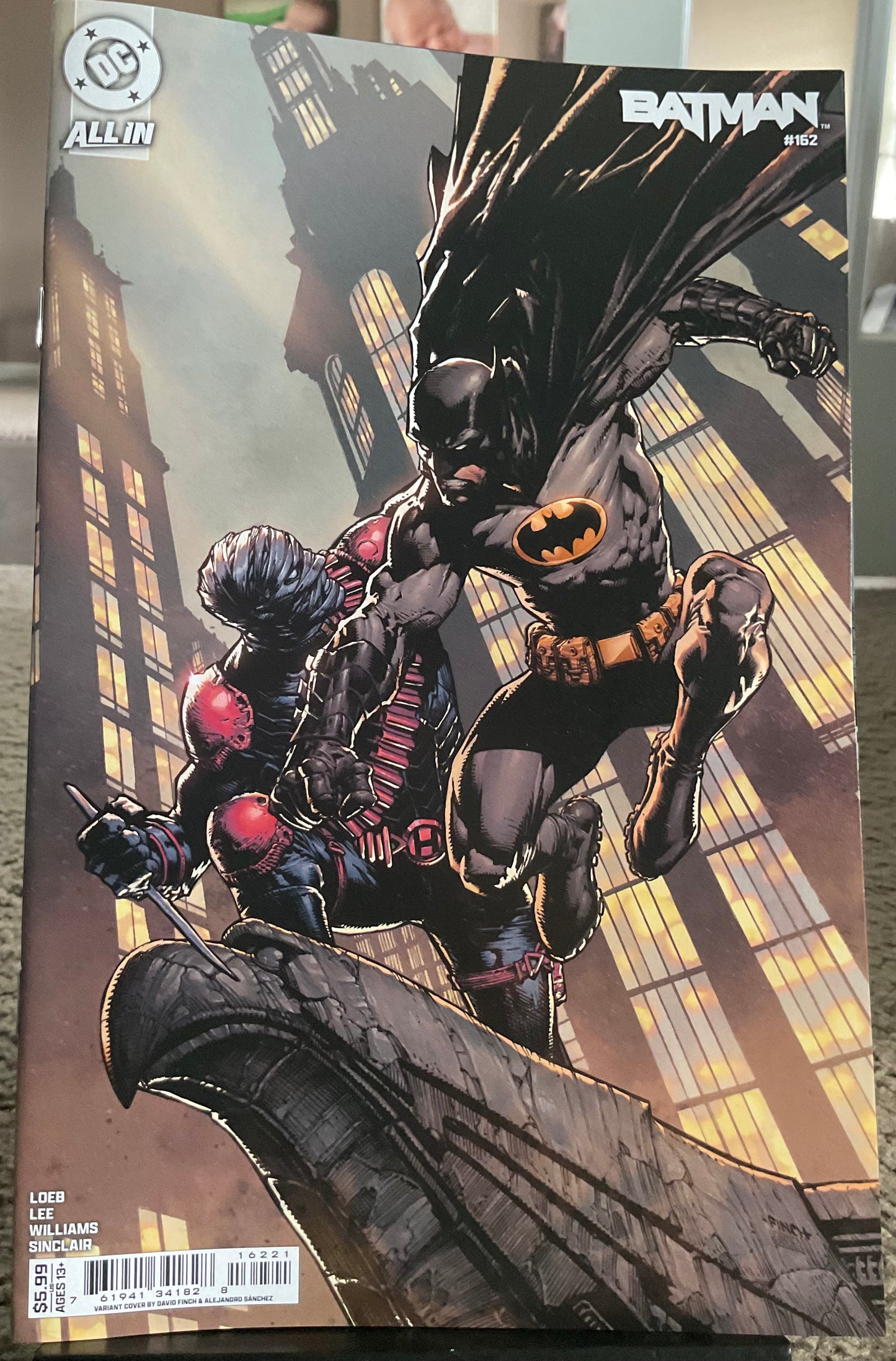 Batman Vol 3 #162 Cover B Variant David Finch Card Stock HUSH 2 Pt. 5 DC 2025