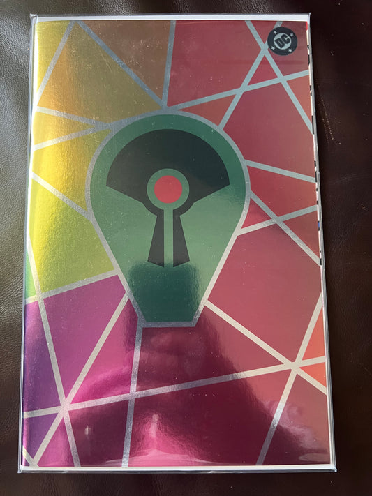 ABSOLUTE FLASH, MARTIAN MANHUNTER, GREEN LANTER 2025 FOIL LOGO DESIGN VARIANT NM