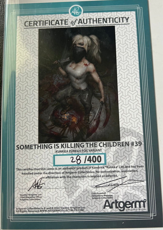SOMETHING IS KILLING THE CHILDREN 39 KUNKKA LIM FOIL Virgin Variant LTD 400w COA