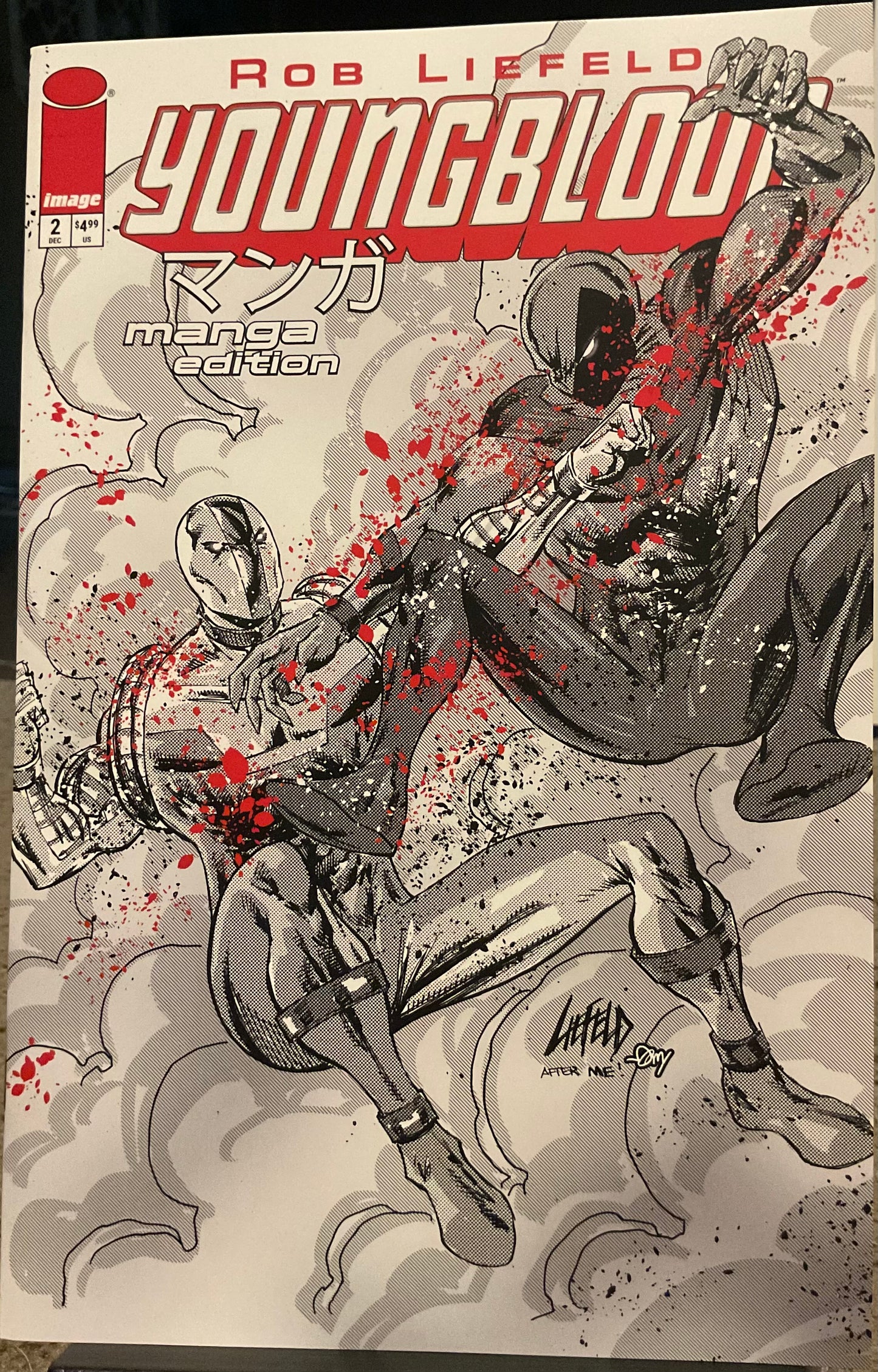 YOUNGBLOOD #2 CVR E ROB LIEFELD MANGA B&W EDITION VAR (MR)
