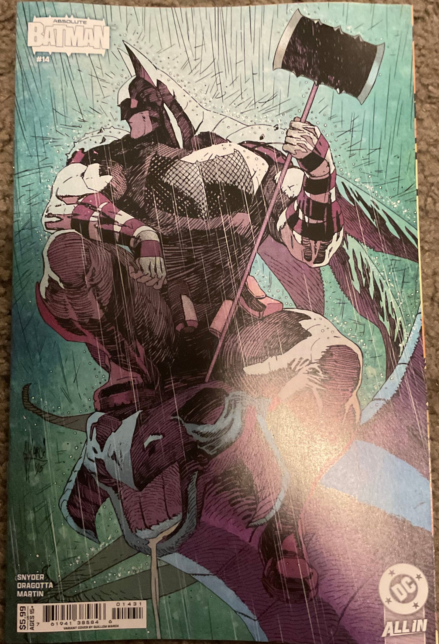 Absolute Batman #14 CVR C Guillem March Card Stock Variant 11/26 DC Comics