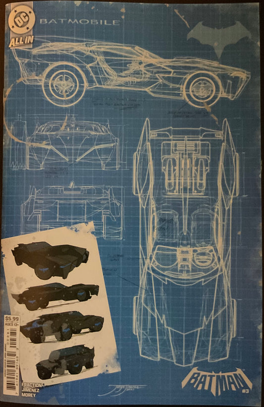 🟦⬛  	BATMAN #3 CVR E JORGE JIMENEZ BAT-GADGET CARD STOCK VARIANT  *11/05/25