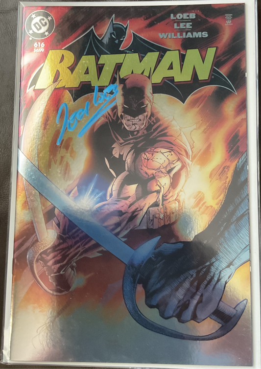 Batman 616 (Facsimile Edition) Foil Cardstock Cover Signed By Jeff Loeb With COA