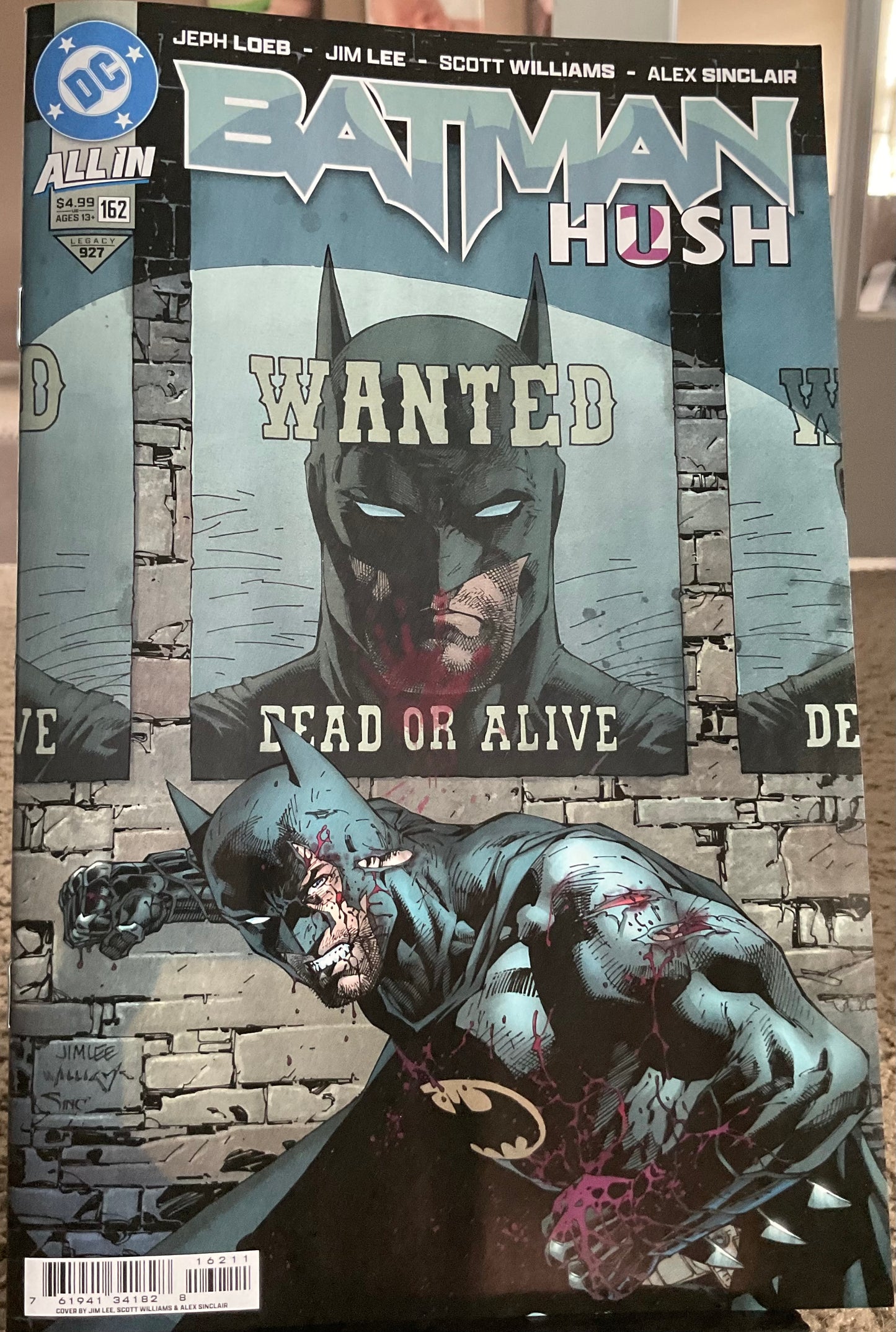 BATMAN #162 HUSH 2 JIM LEE  1ST PRINT   DC COMICS 2025 NM