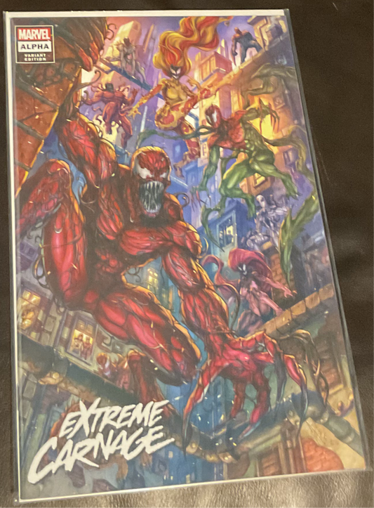 EXTREME CARNAGE ALPHA #1 ALAN QUAH EXCLUSIVE VARIANT MARVEL COMICS NM