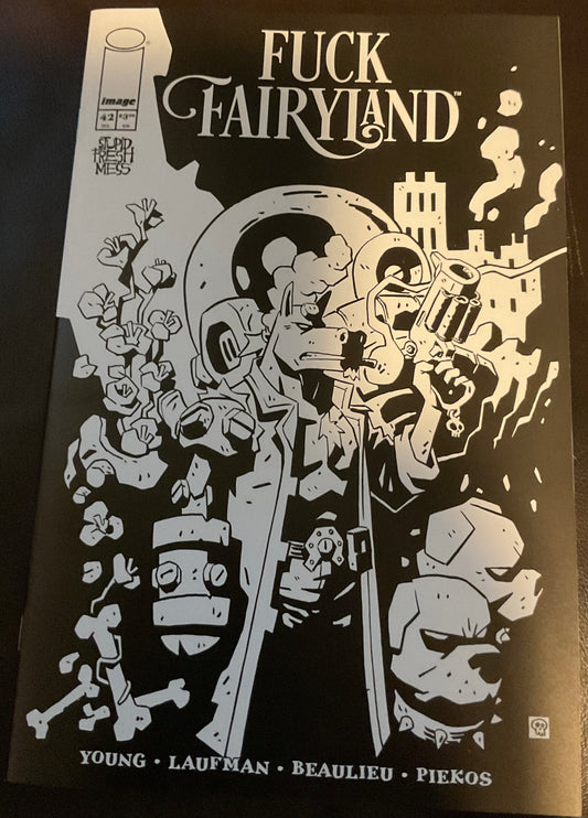I HATE FAIRYLAND #42 CVR B DEREK LAUFMAN B&W VAR