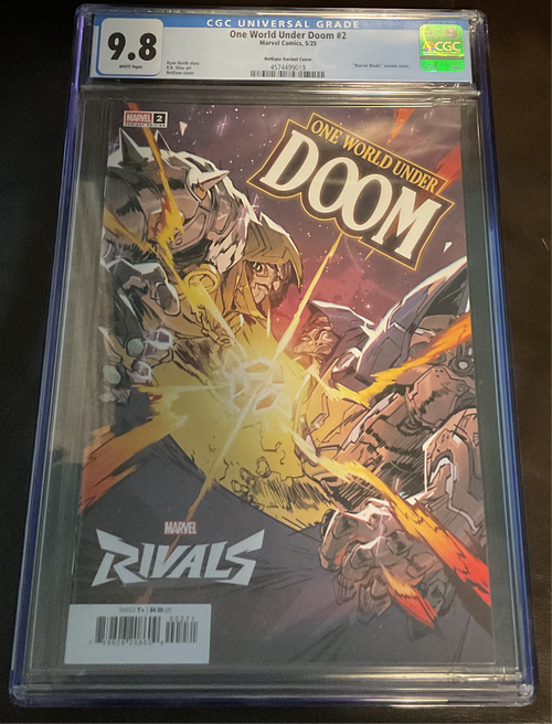 2025 Marvel One World Under Doom #2 Rivals NetEase Variant Cover CGC Graded 9.8
