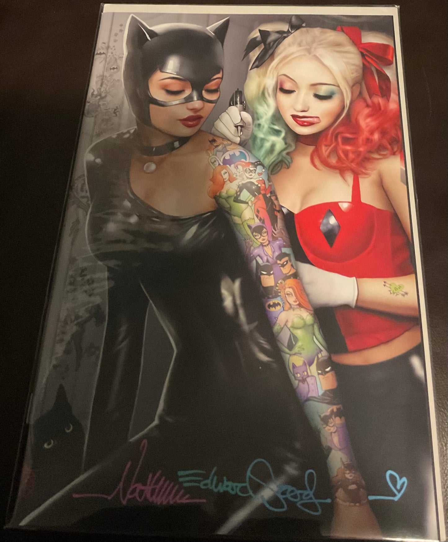 CATWOMAN #50 NATHAN SZERDY EXCLUSIVE TATTOO VIRGIN VARIANT SIGNED NM With COA