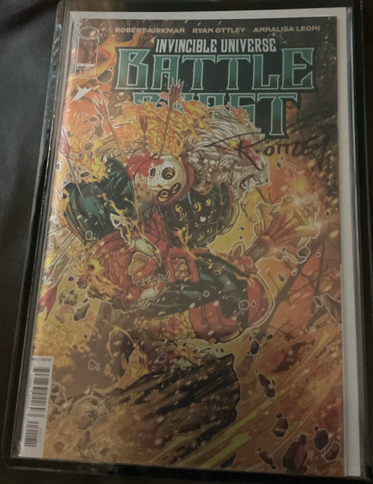 Battle Beast #1 1:100 Foil Variant Signed Ryan Ottley Incentive Variant