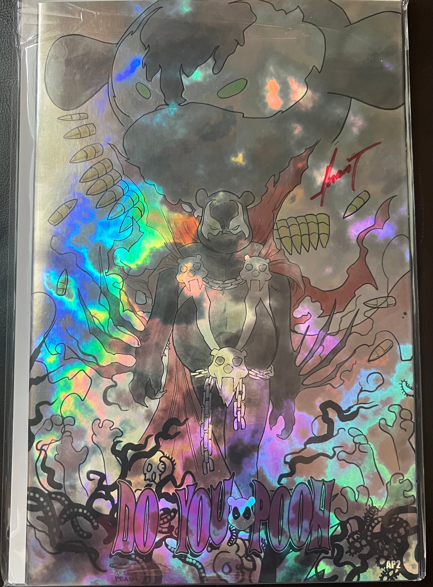 Do You Pooh C2E2 Exclusive Spawn Peach Momoko homage Lava Foil NM AP#2