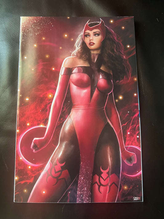AVENGERS #1  NATHAN SZERDY EXCLUSIVE SCARLET WITCH VIRGIN VARIANT 2023 NM