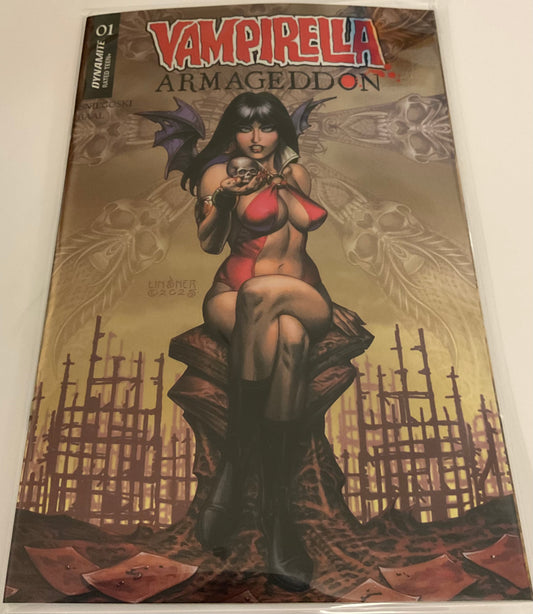 Vampirella Armageddon #1 Cover V Inc 1:7 Joseph Michael Linsner Foil Variant