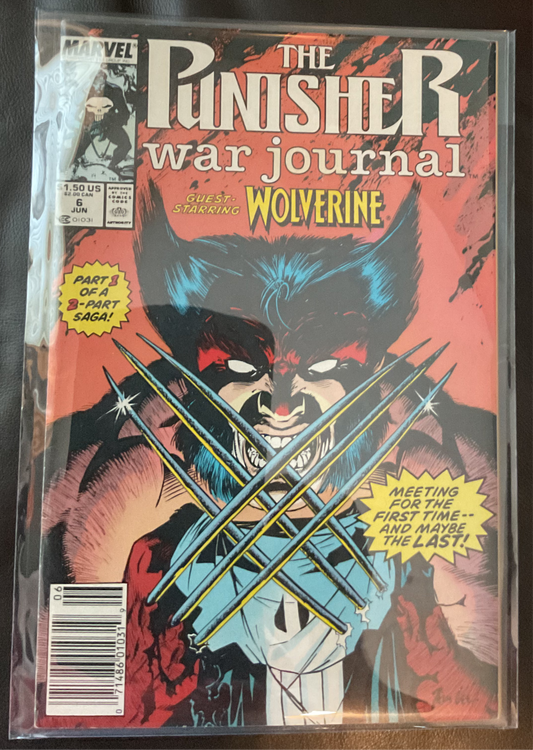 The Punisher War Journal #6 Newsstand Variant (Marvel Comics June 1989)