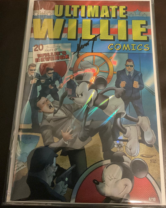 Ultimate Willie Comic Lava Foil! Ltd To 10 And Signed By Marat  With COA!!!