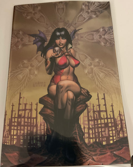 Vampirella Armageddon #1 - Cover Q -1/15 Linsner Virgin Variant  Dynamite 2025