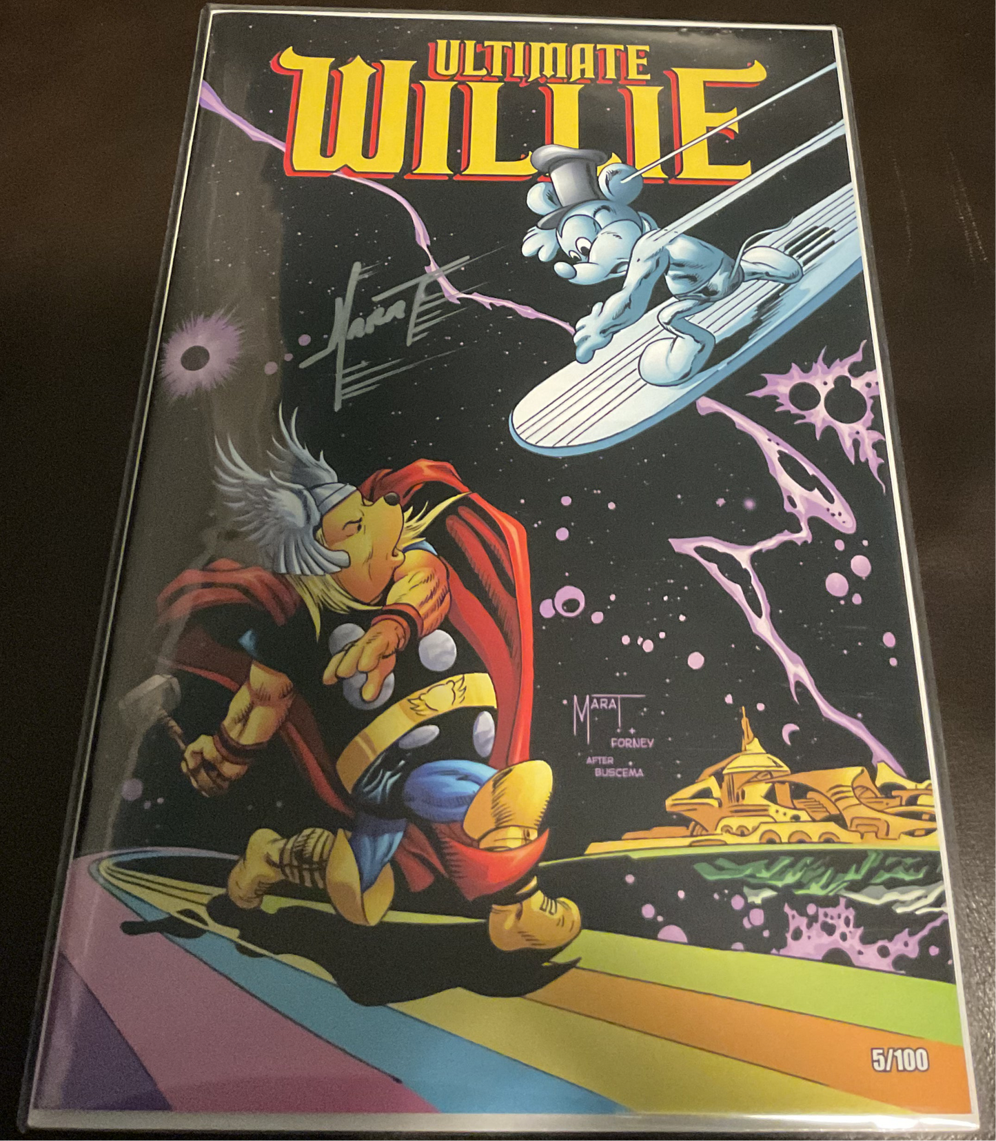 ULTIMATE WILLIE PART 1: WILLIE'S REVENGE Ltd To 100 Signed  By Marat /COA  5/100