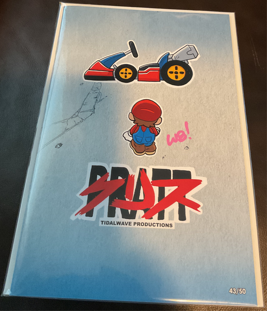 Megacon CHRIS PRATT FAME Paper Mario Akira Homage  43/50 Signed Matthew Waite