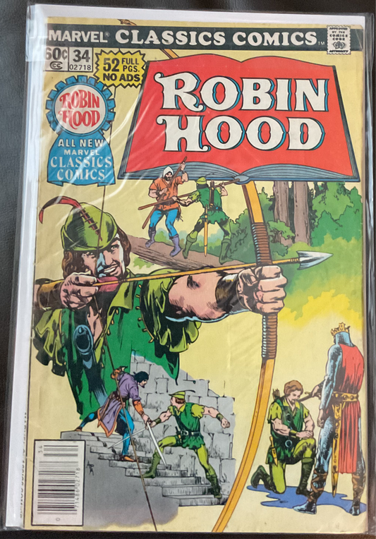 Marvel Classics Comics #34 (Marvel Comics August 1978)