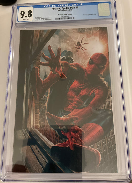 AMAZING SPIDER-MAN #1 MARVEL 2025 LEE BERMEJO VARIANT CGC 9.8 NM 1:200 Virgin