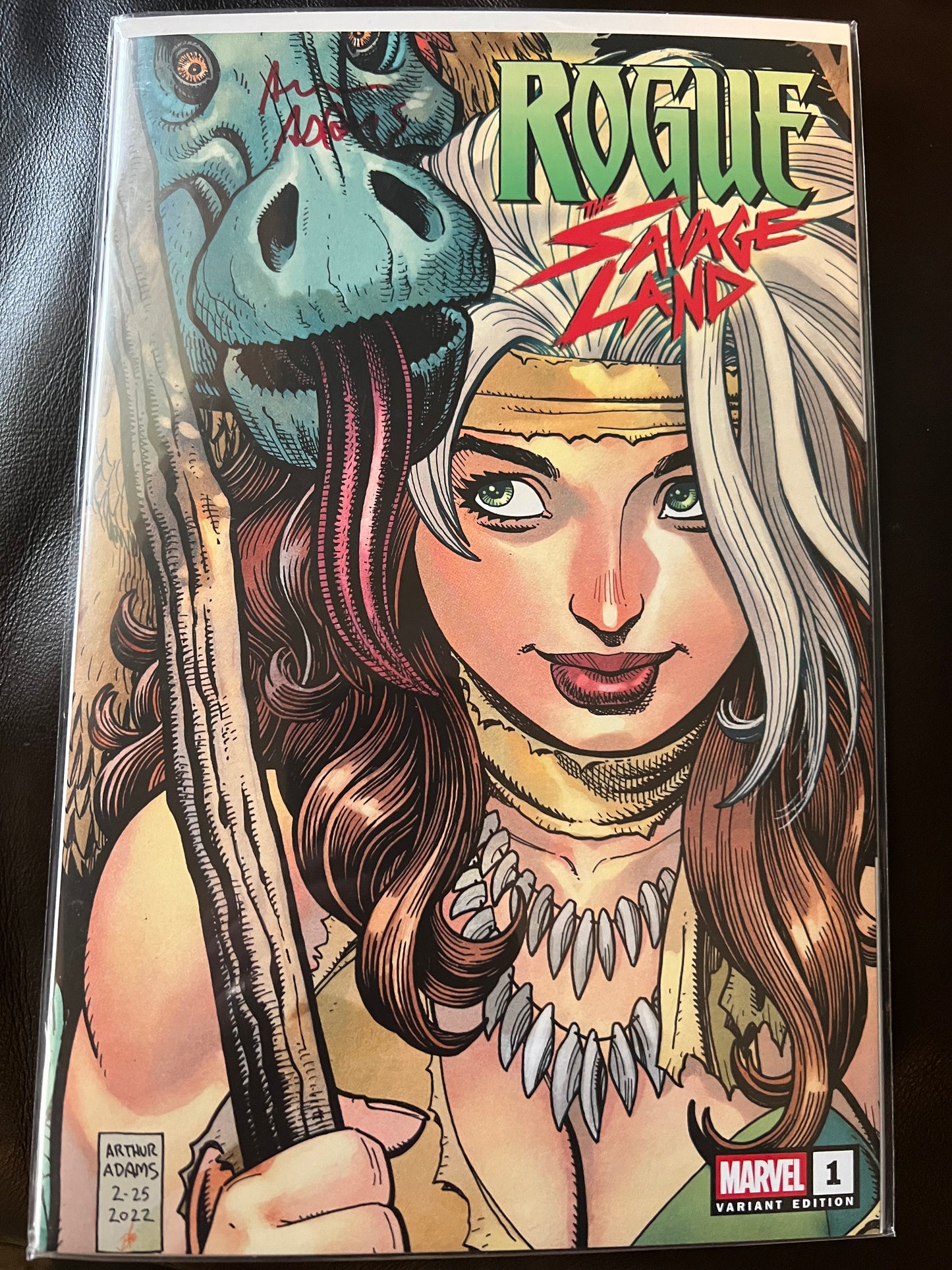 Rouge Savage Land #1 First Run Exclusive Mega Con Cover Signed By Arthur Adams