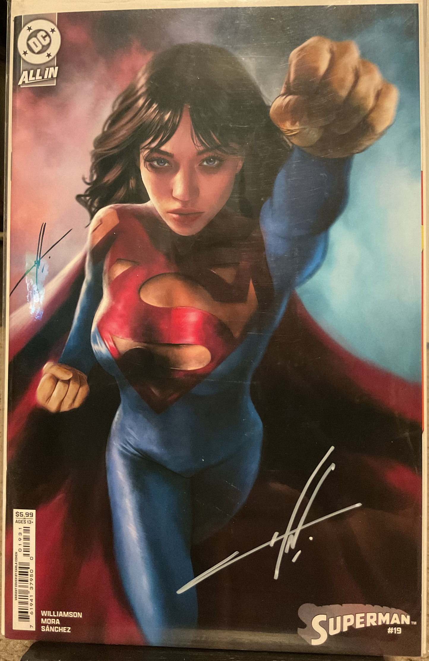 Superman #19 Signed by Carla Cohen with COA