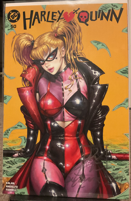 Harley Quinn #50 signed by Kyuyong Eom w COA