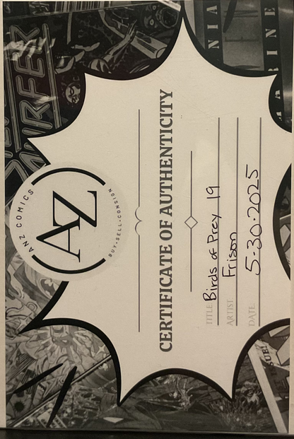 Birds of Prey #19 signed by Jenny Frison w/COA